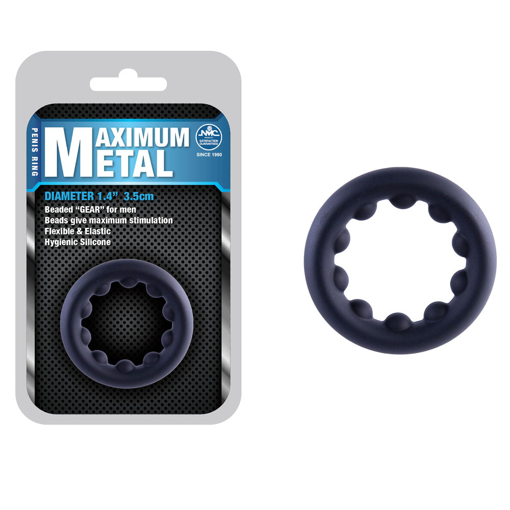 Maximum Metal - Black 35 mm Cock Ring Excellent Power