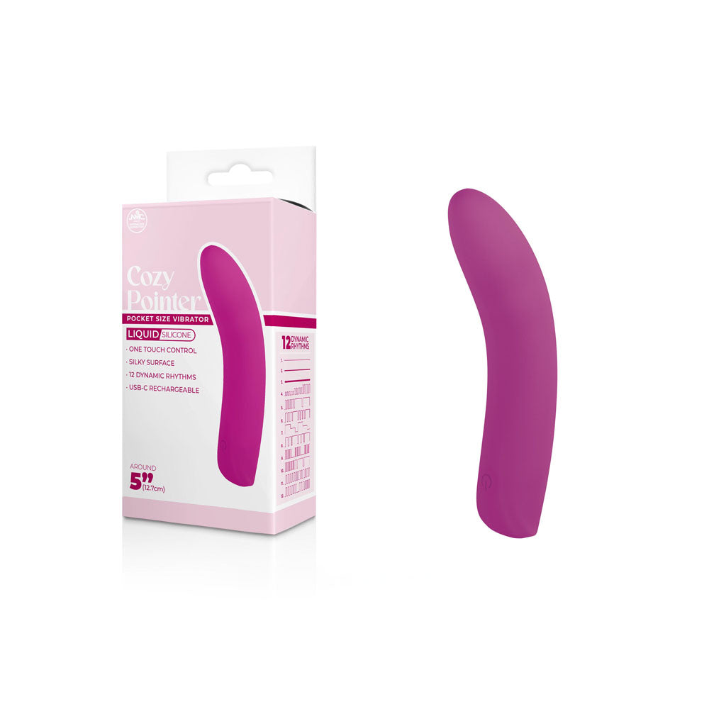 Cozy Pointer - Pink - Pink 12.7 USB Rechargeable Mini Vibrator Excellent Power