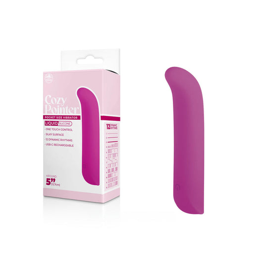 Cozy Pointer - Pink - Pink 12.7 cm USB Rechargeable Mini Vibrator Excellent Power
