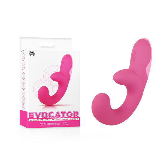 Evocator - Pink USB Rechargeable Dual Motor G-Spot Vibrator Excellent Power