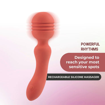 Xciter - Orange - Orange 16.5 cm USB Rechargeable Massage Wand Excellent Power