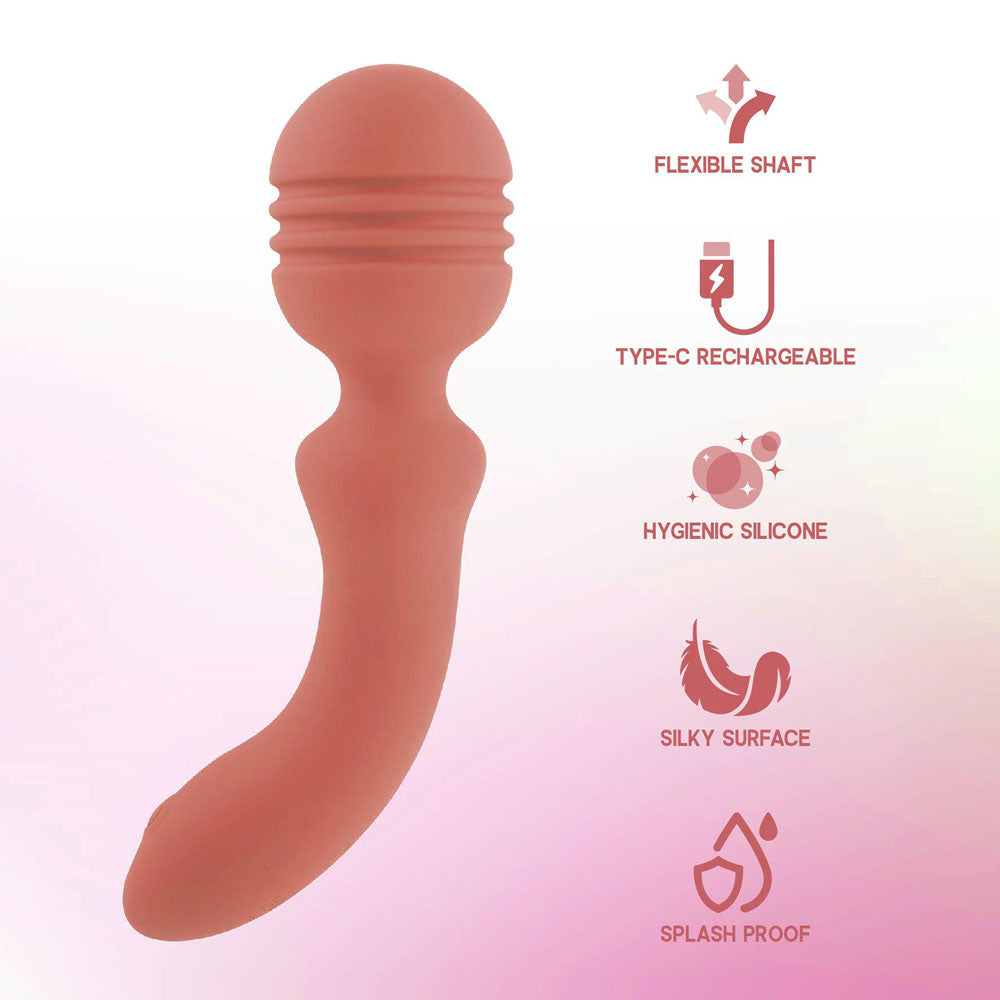 Xciter - Orange - Orange 16.5 cm USB Rechargeable Massage Wand Excellent Power