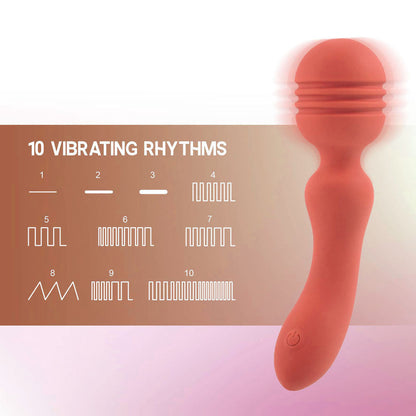 Xciter - Orange - Orange 16.5 cm USB Rechargeable Massage Wand Excellent Power