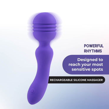 Xciter - Purple - Purple 16.5 cm USB Rechargeable Massage Wand Excellent Power