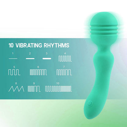 Xciter - Teal - Teal 16.5 cm USB Rechargeable Massage Wand Excellent Power