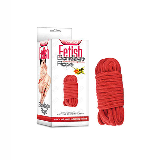 Fetish Bondage Rope - Red - 10 m Length Lovetoy