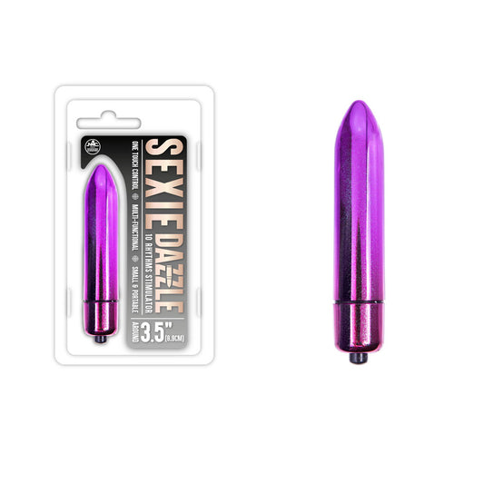 Sexie Dazzle - Metallic Purple 8.9 cm Bullet Purple - Club X