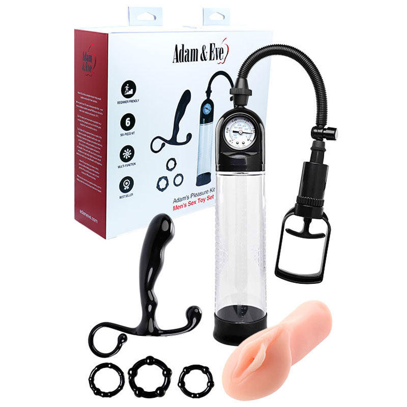 Adam & Eve ADAMS PLEASURE KIT - Male Kit - 6 Piece Set Adam & Eve