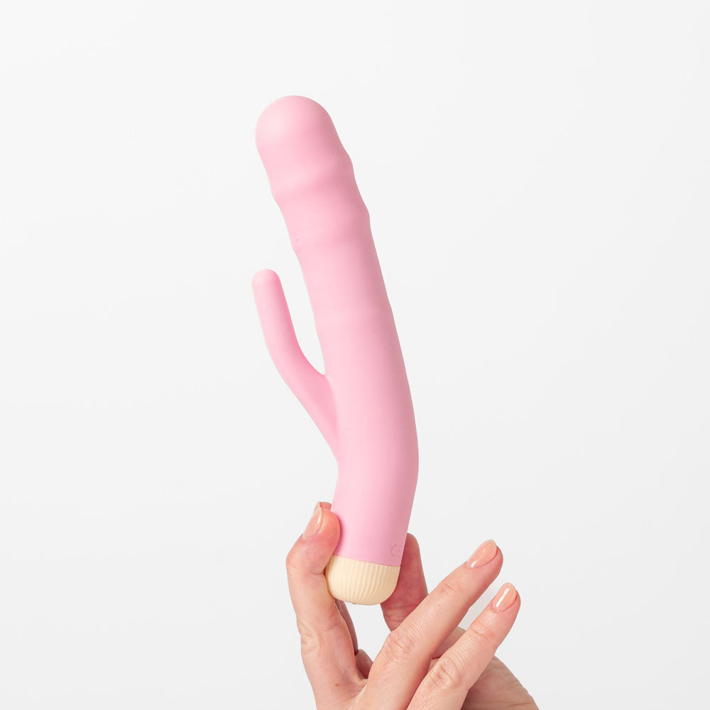 Girls Get Off - DeeDee - Pink 19 cm USB Rechargeable Thrusting Rabbit Vibrator Windsor