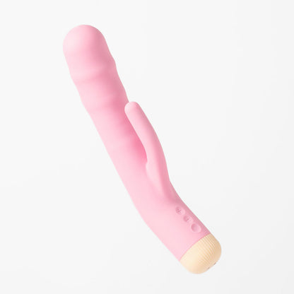 Girls Get Off - DeeDee - Pink 19 cm USB Rechargeable Thrusting Rabbit Vibrator Windsor