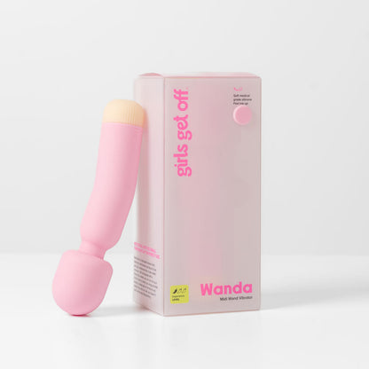 Girls Get Off - Wanda - Pink 16.8 cm USB Rechargeable Massage Wand Windsor