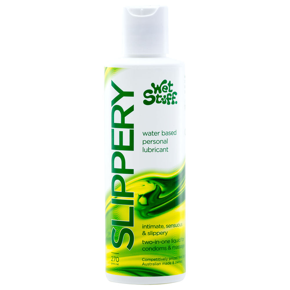 Wet Stuff Slippery 270g Disc - Water Based Lubricant - 270 gram Bottle Wet Stuff