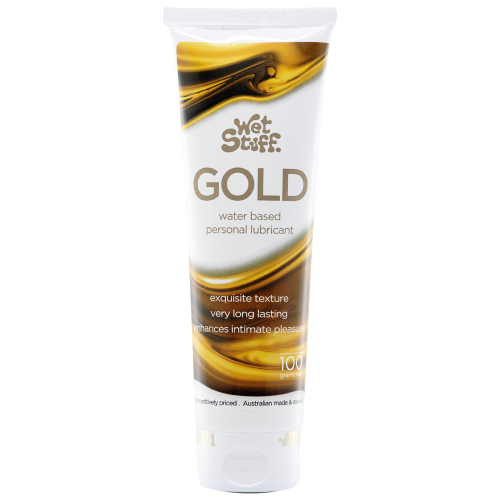 Wet Stuff Gold - 100g Tube - Water Based Lubricant - 100 gram Tube Wet Stuff
