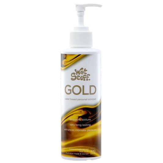 Wet Stuff Gold - 270g Pump - Water Based Lubricant - 270 gram Pump Bottle Default Title - Club X