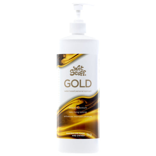 Wet Stuff Gold - 1kg Pump - Water Based Lubricant - 1 kg Pump Bottle Default Title - Club X
