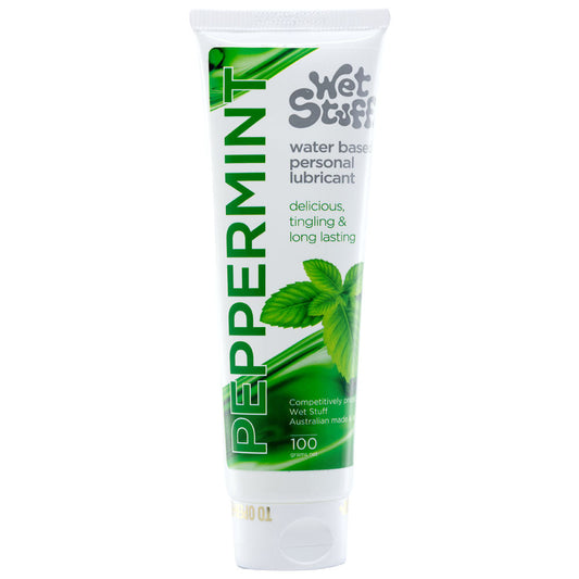 Wet Stuff Peppermint - 100g Tube - Peppermint Flavoured Water Based Lubricant - 100 gram Tube Default Title - Club X