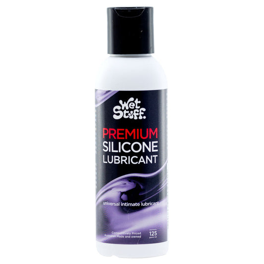 Wet Stuff Premium - 125g Disk Top - Silicone Lubricant - 125 gram Bottle Wet Stuff