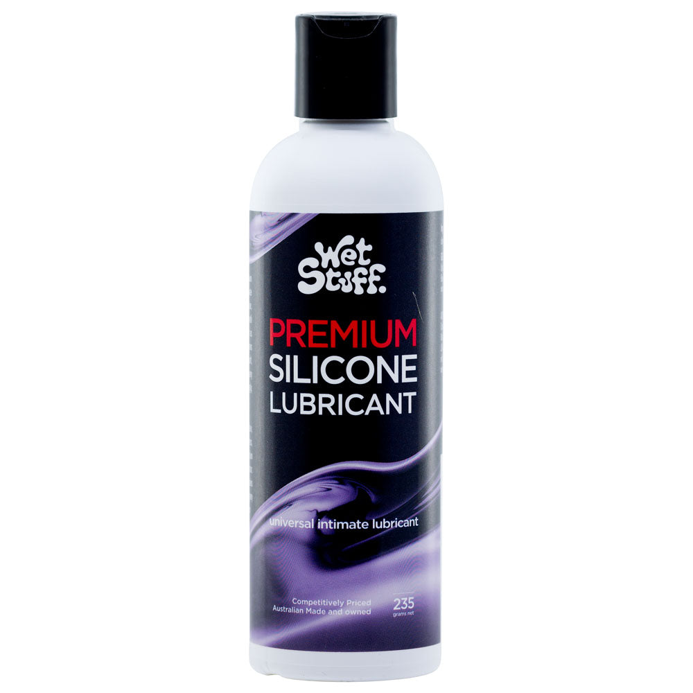 Wet Stuff Premium - 235g Disk Top - Silicone Lubricant - 235 gram Bottle Wet Stuff