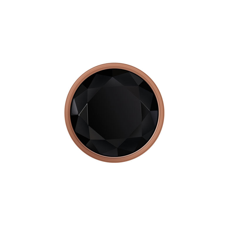 Gender X GOLD DIGGER Large - Rose Gold Large Butt Plug with Black Gem Base Gender X