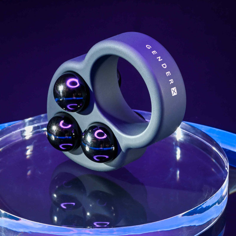Gender X WORKOUT RING - Black Weighted Cock Ring Gender X
