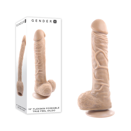 Gender X 10'' FLEXSKIN POSEABLE TRUE FEEL - Light - Flesh 29.2 cm Poseable Dong Gender X