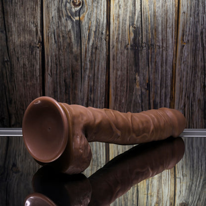 Gender X 10'' FLEXSKIN POSEABLE TRUE FEEL - Dark - Brown 29.2 cm Poseable Dong Gender X