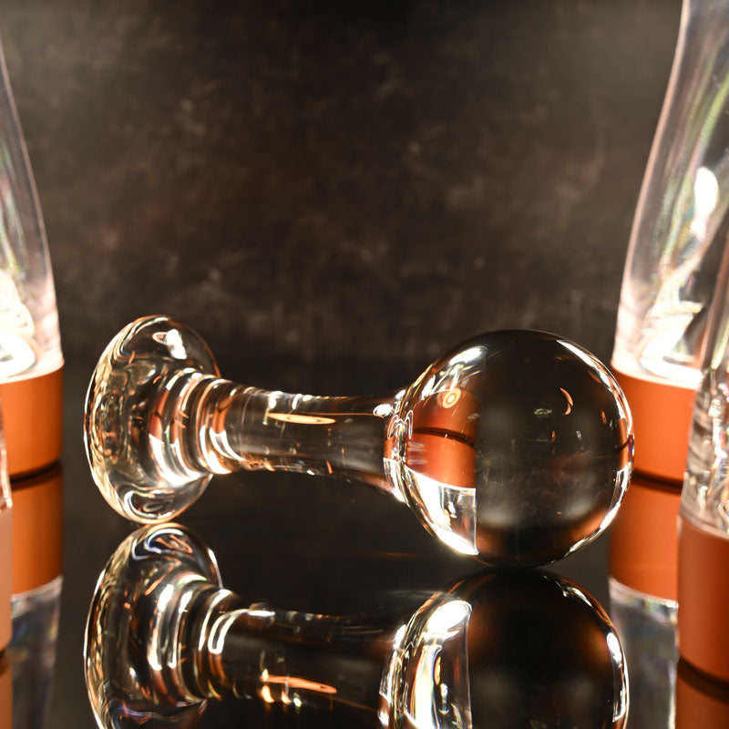 Gender X THE BALLER - Clear Glass 11 cm Anal Plug Gender X