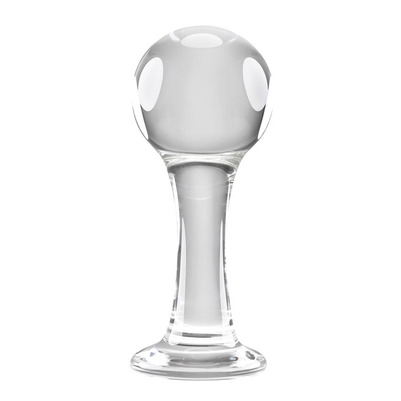 Gender X THE BALLER - Clear Glass 11 cm Anal Plug Gender X