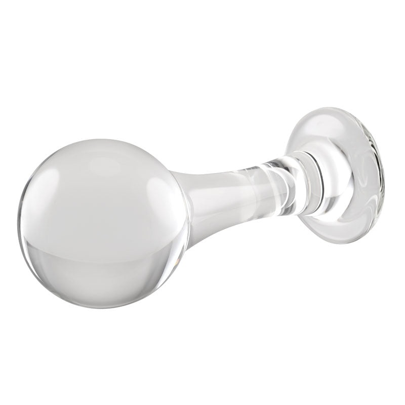 Gender X THE BALLER - Clear Glass 11 cm Anal Plug Gender X