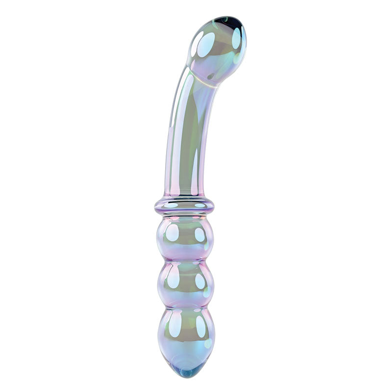 Gender X LUSTROUS GALAXY WAND - Blue/Violet Glass 18.5 cm Double Ended Massager Gender X