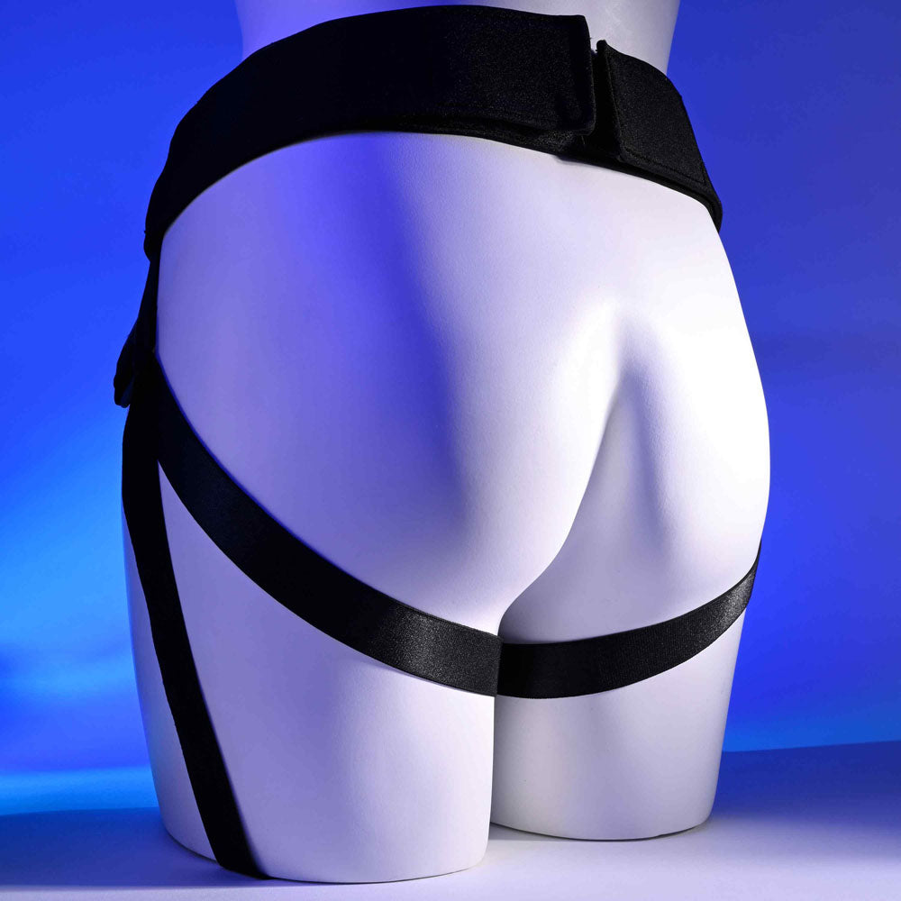 Gender X DOUBLE RIDER - Black Adjustable Strap-On Harness (No Probe Included) Gender X
