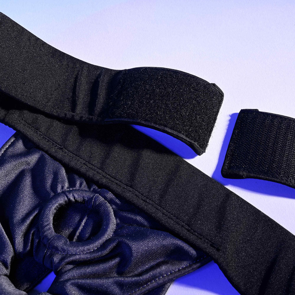 Gender X DOUBLE RIDER - Black Adjustable Strap-On Harness (No Probe Included) Gender X