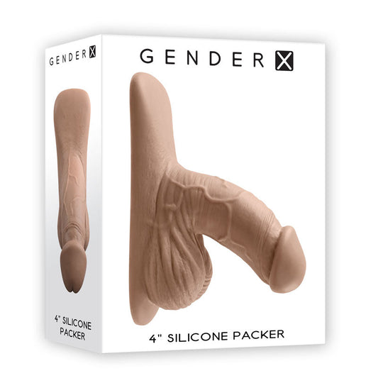 Gender X 4'' SILICONE PACKER MEDIUM - Tan 10 cm Packer Gender X