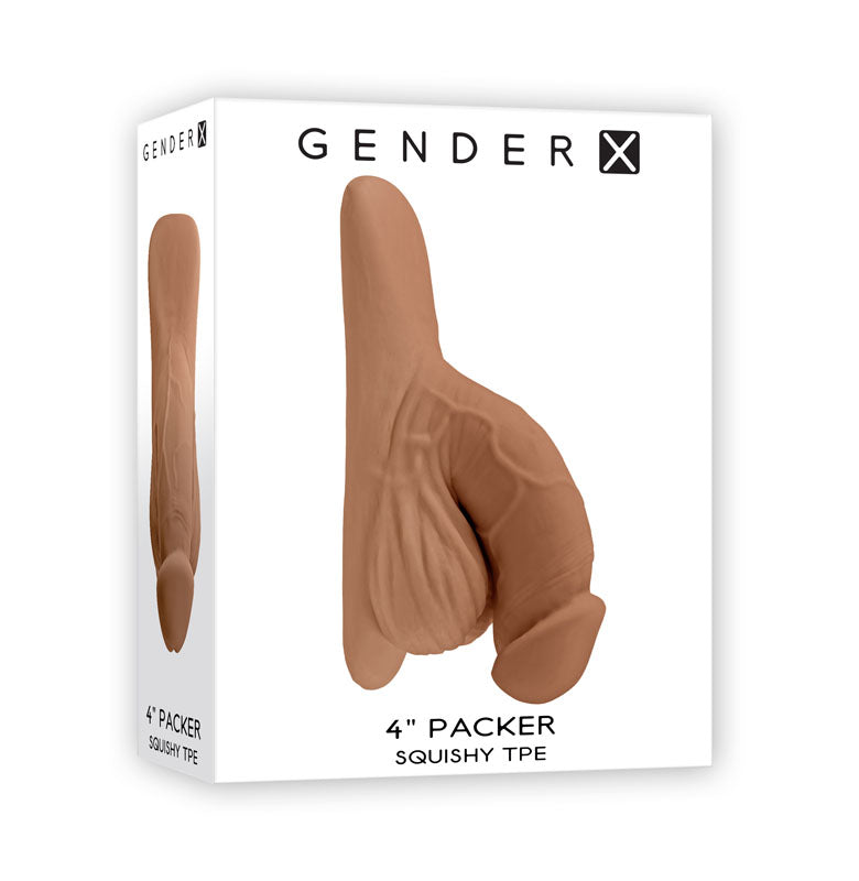 Gender X 4'' PACKER - Medium - Tan 10 cm Packer Gender X