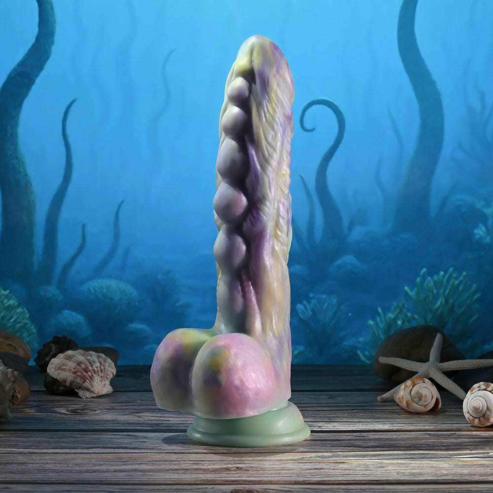 Gender X MONSTER'S BALL - USB Rechargeable Vibrating and Thrusting Fantasy Dildo with Wireless Remote Gender X