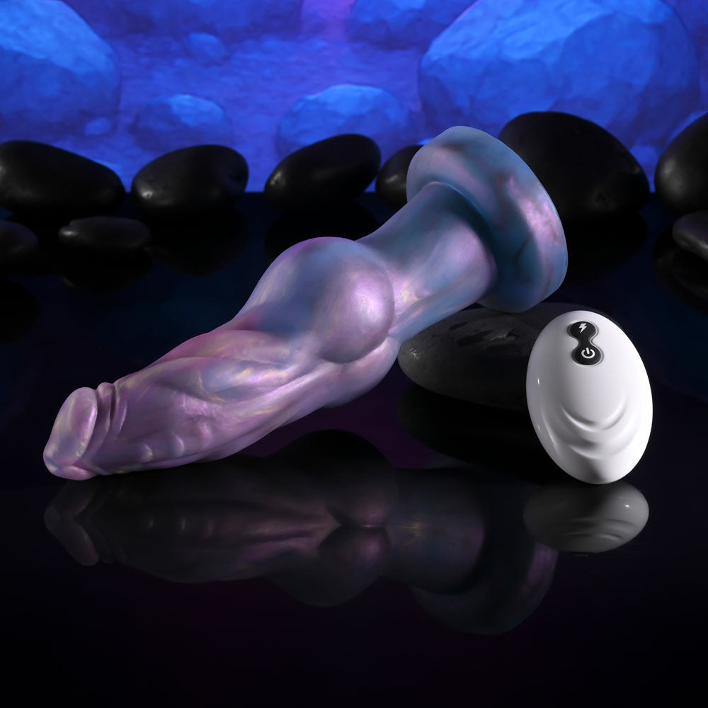 Gender X IMAGINARY FRIEND - Purple/Pink USB Rechargeable Vibrating Fantasy Dildo with Wireless Remote Gender X