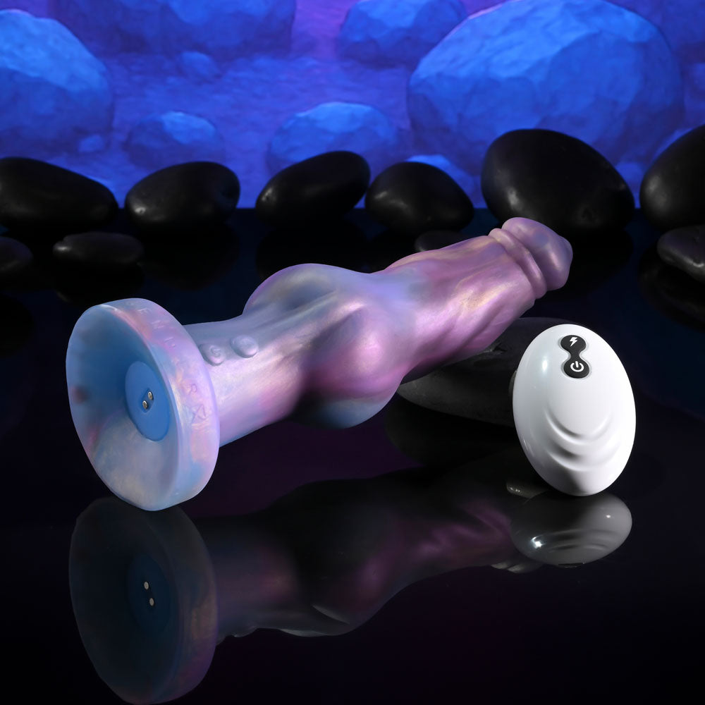 Gender X IMAGINARY FRIEND - Purple/Pink USB Rechargeable Vibrating Fantasy Dildo with Wireless Remote Gender X