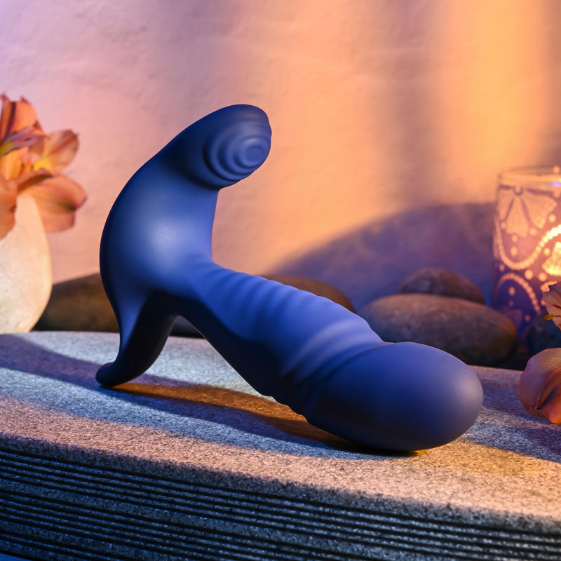 Gender X TRUE BLUE - Blue 13.5 cm USB Rechargeable Thrusting Prostate Massager Gender X