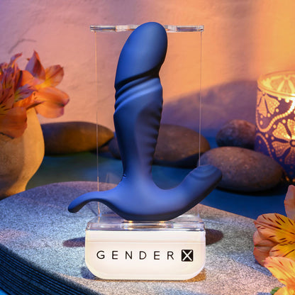 Gender X TRUE BLUE - Blue 13.5 cm USB Rechargeable Thrusting Prostate Massager Gender X