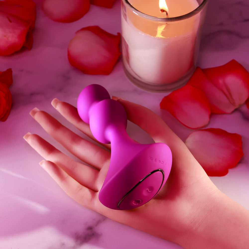 Gender X BALL GAME - Pink 13.5 cm USB Rechargeable Vibrating Butt Plug Gender X
