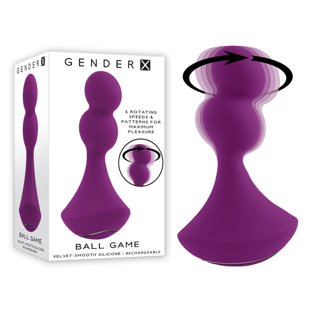 Gender X BALL GAME - Pink 13.5 cm USB Rechargeable Vibrating Butt Plug Gender X
