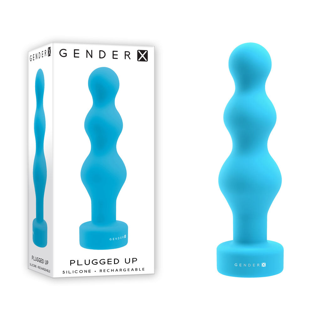 Gender X PLUGGED UP - Blue 13.6 cm USB Rechargeable Butt Plug Gender X