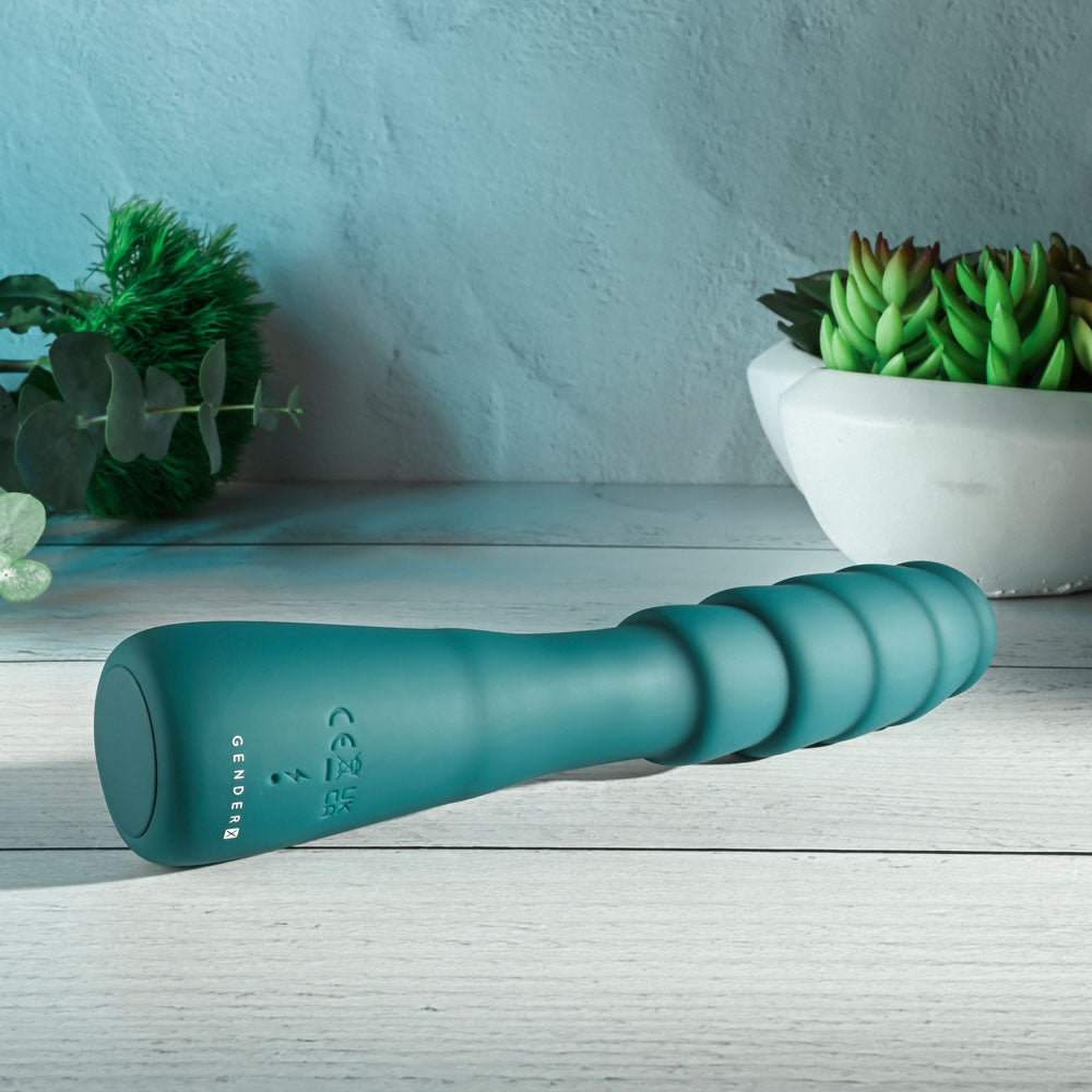 Gender X SCORPION - Green 21.2 cm USB Rechargeable Vibrator Gender X