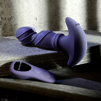 Gender X RING IT - Purple 16.5 cm USB Rechargeable Vibrator with Wireless Remote Gender X