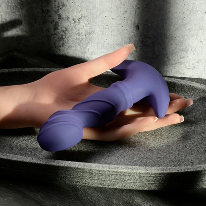 Gender X RING IT - Purple 16.5 cm USB Rechargeable Vibrator with Wireless Remote Gender X