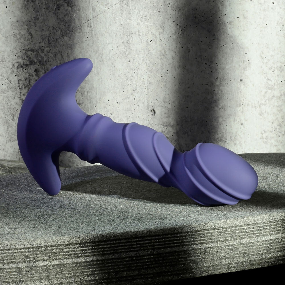 Gender X RING IT - Purple 16.5 cm USB Rechargeable Vibrator with Wireless Remote Gender X