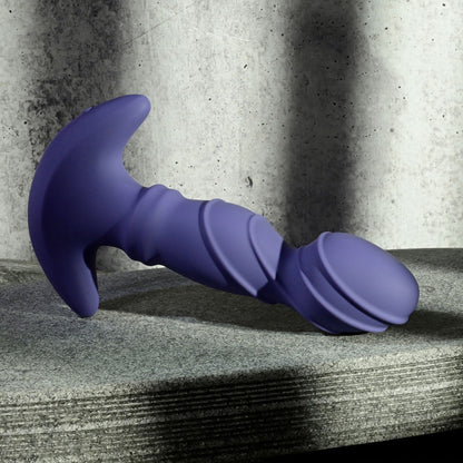 Gender X RING IT - Purple 16.5 cm USB Rechargeable Vibrator with Wireless Remote Gender X