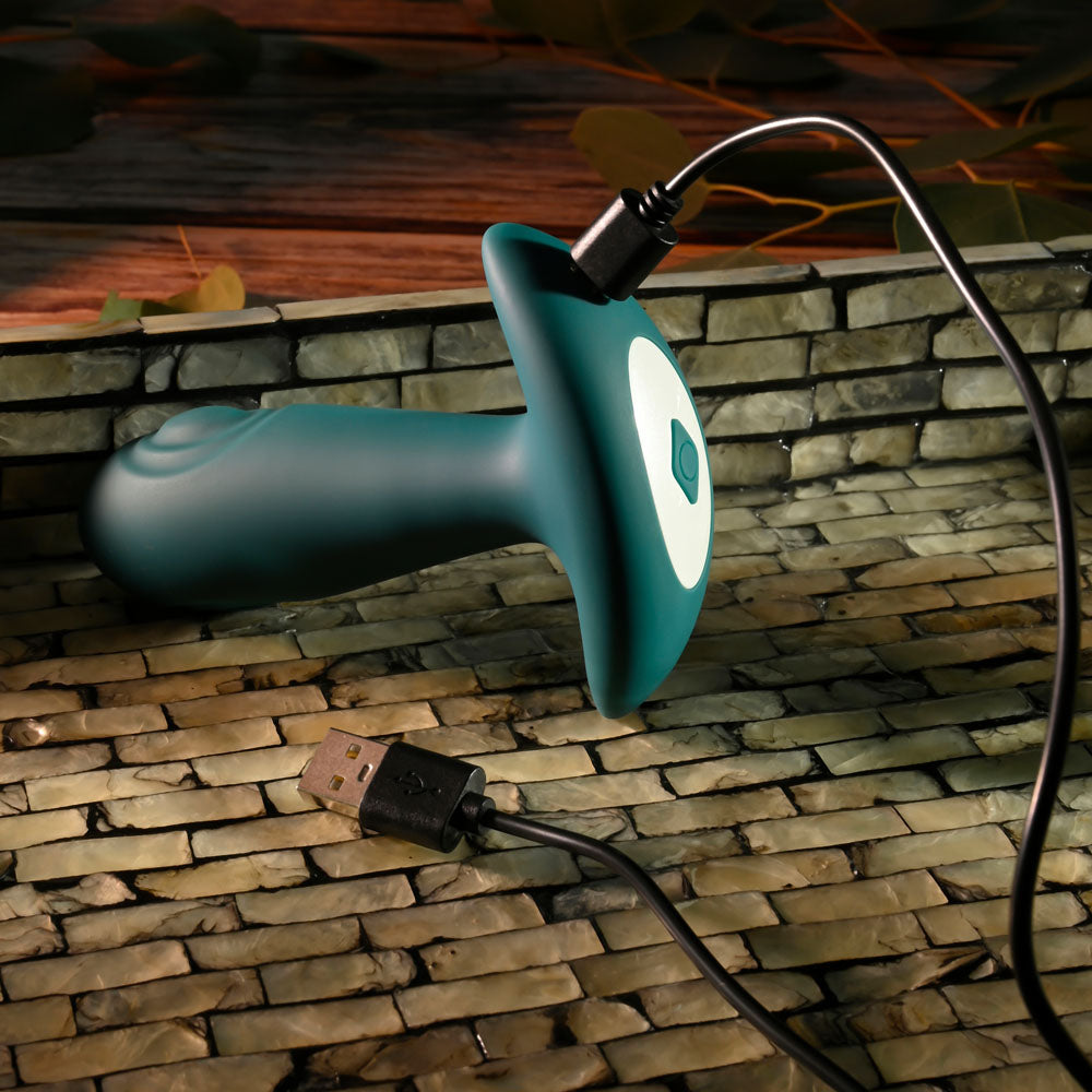 Gender X TUNNEL TAPPER - Grey 12.1 cm USB Rechargeable Tapping Anal Plug with Wireless Remote Gender X