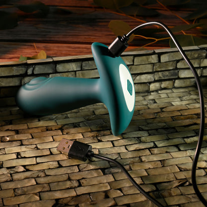 Gender X TUNNEL TAPPER - Grey 12.1 cm USB Rechargeable Tapping Anal Plug with Wireless Remote Gender X