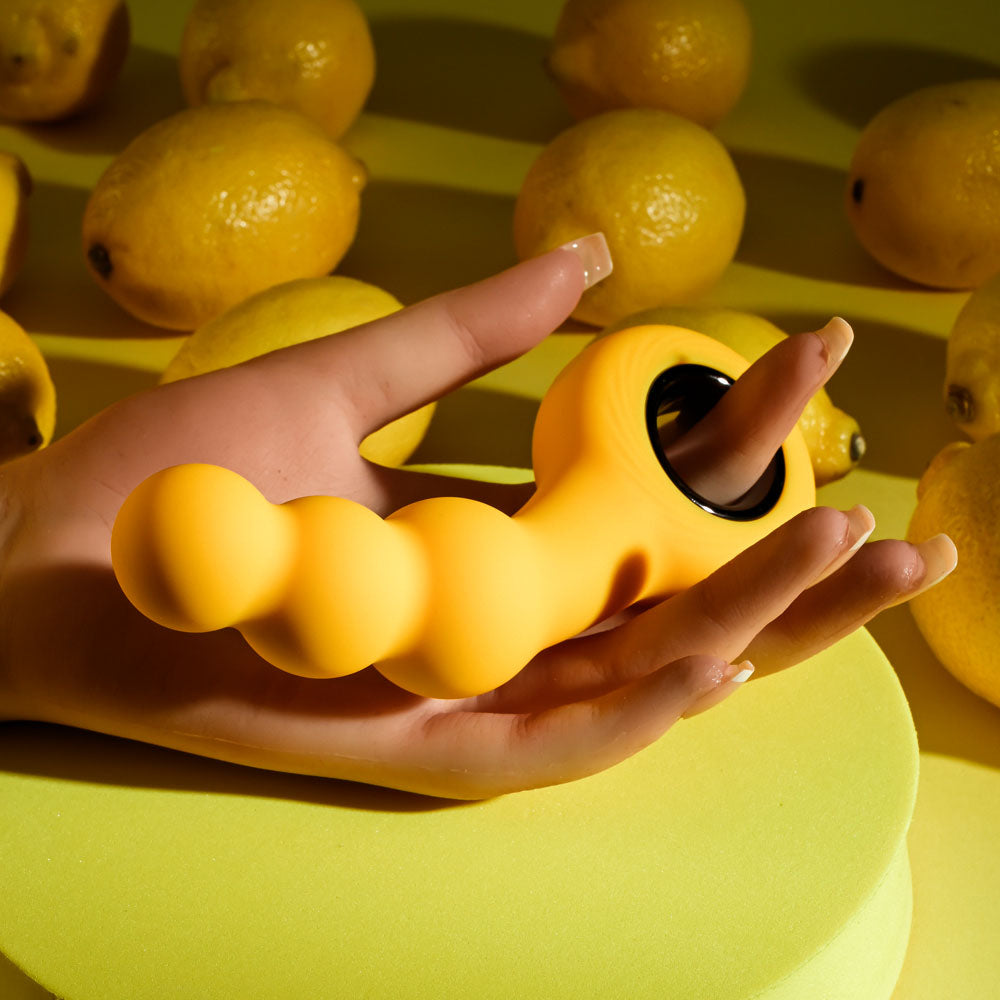 Gender X BUMBLE - Yellow 14.9 cm USB Rechargeable Butt Plug Gender X